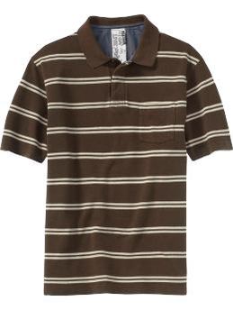 Pique Polo T-Shirt-yarn dyed Stripe